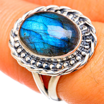 Labradorite Rings handcrafted by Ana Silver Co - RING104528