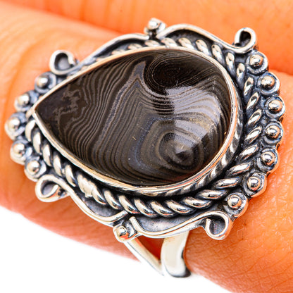 Psilomelane Rings handcrafted by Ana Silver Co - RING104532