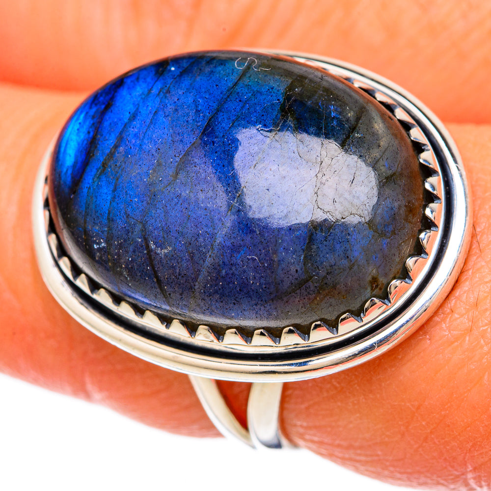 Labradorite Rings handcrafted by Ana Silver Co - RING104548