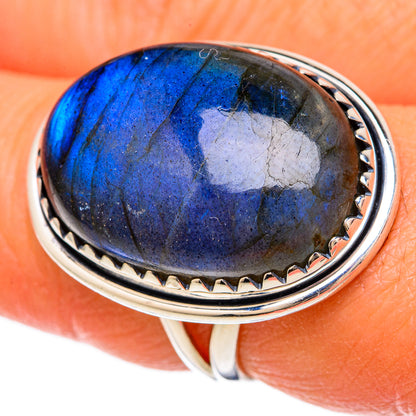 Labradorite Rings handcrafted by Ana Silver Co - RING104548