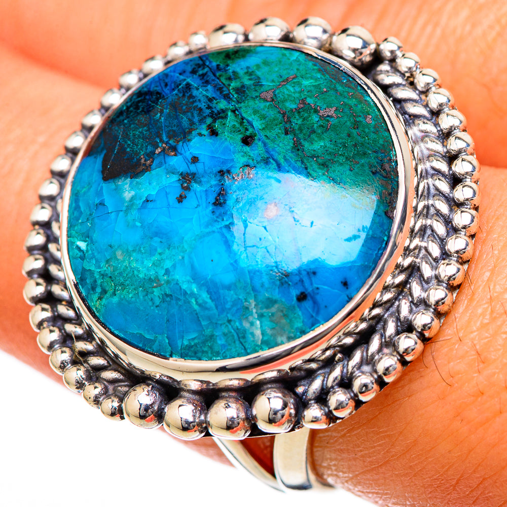 Chrysocolla Rings handcrafted by Ana Silver Co - RING104551