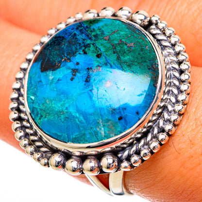 Chrysocolla Rings handcrafted by Ana Silver Co - RING104551