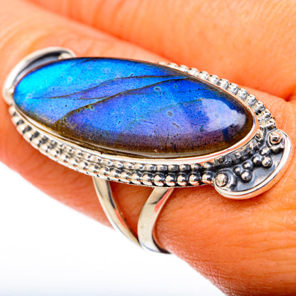 Labradorite Rings handcrafted by Ana Silver Co - RING104552