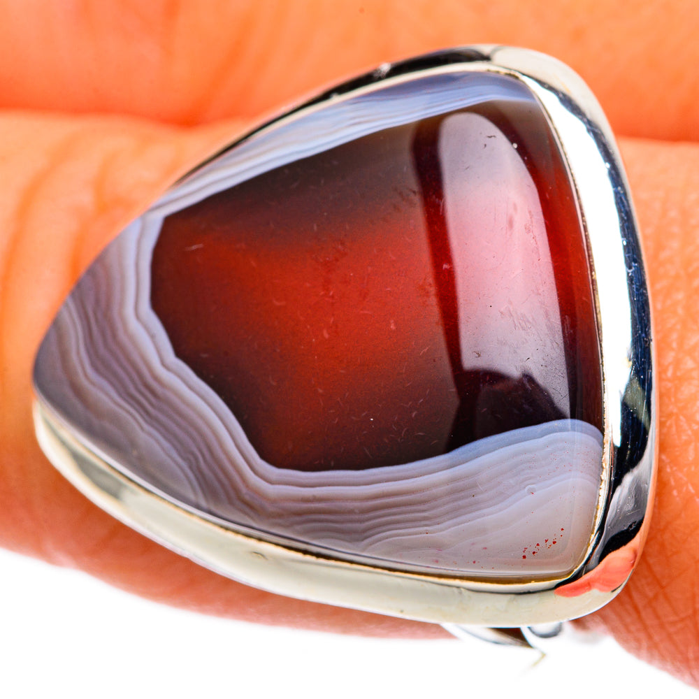Botswana Agate Rings handcrafted by Ana Silver Co - RING104560