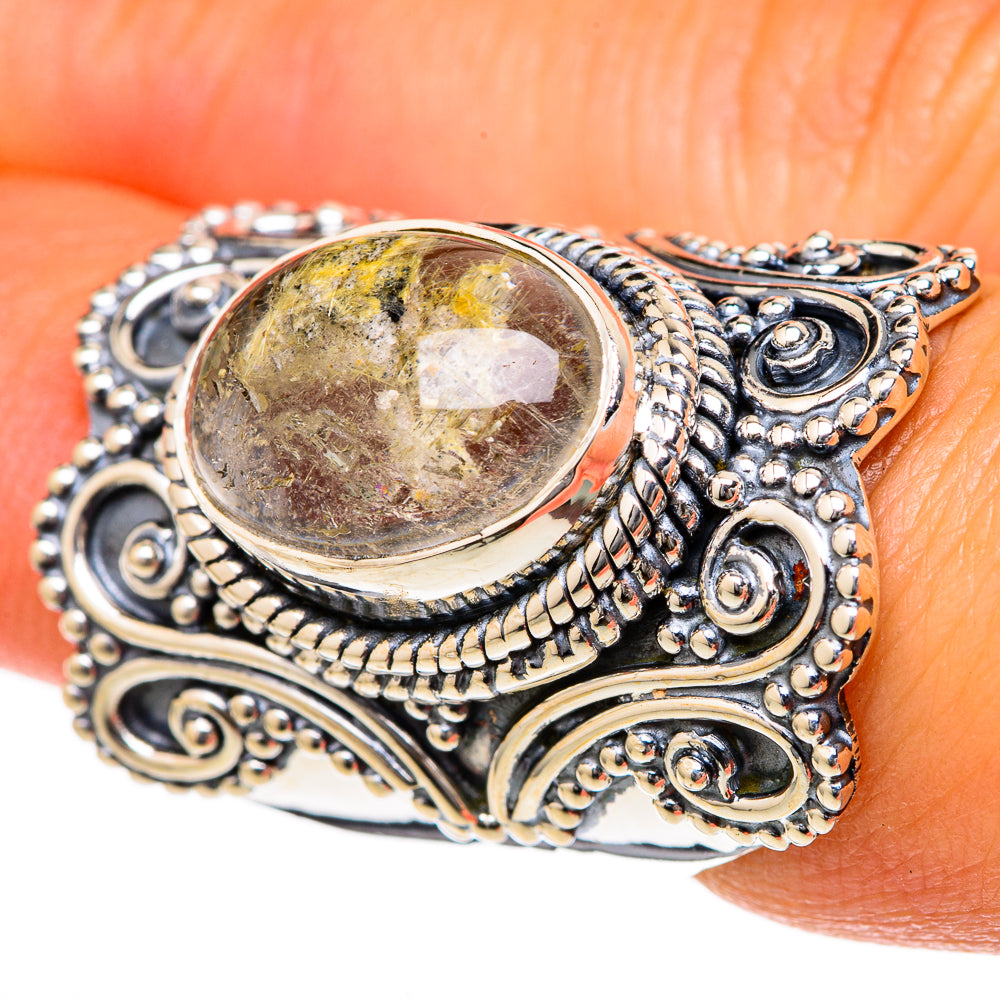 Plume Agate Rings handcrafted by Ana Silver Co - RING104579