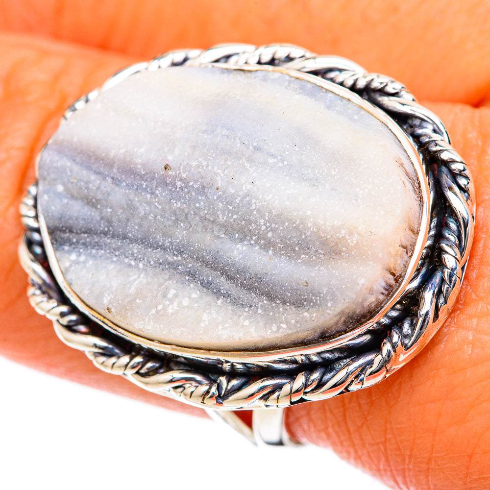 Desert Druzy Rings handcrafted by Ana Silver Co - RING104588
