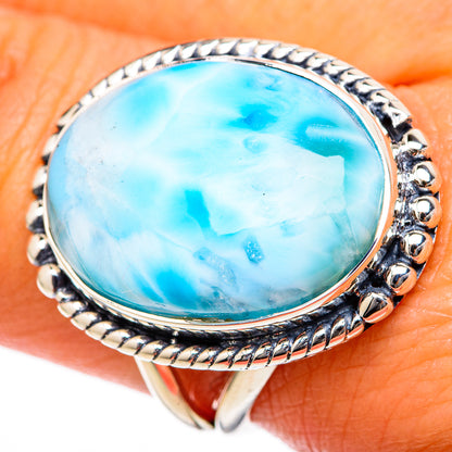 Larimar Rings handcrafted by Ana Silver Co - RING104591