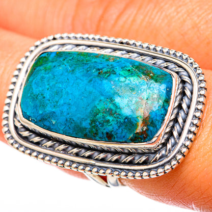 Chrysocolla Rings handcrafted by Ana Silver Co - RING104592