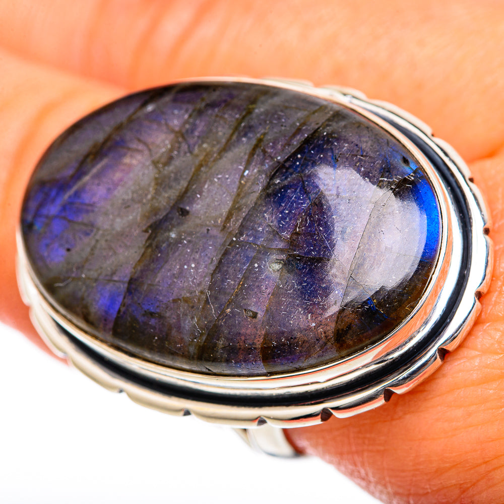 Labradorite Rings handcrafted by Ana Silver Co - RING104617