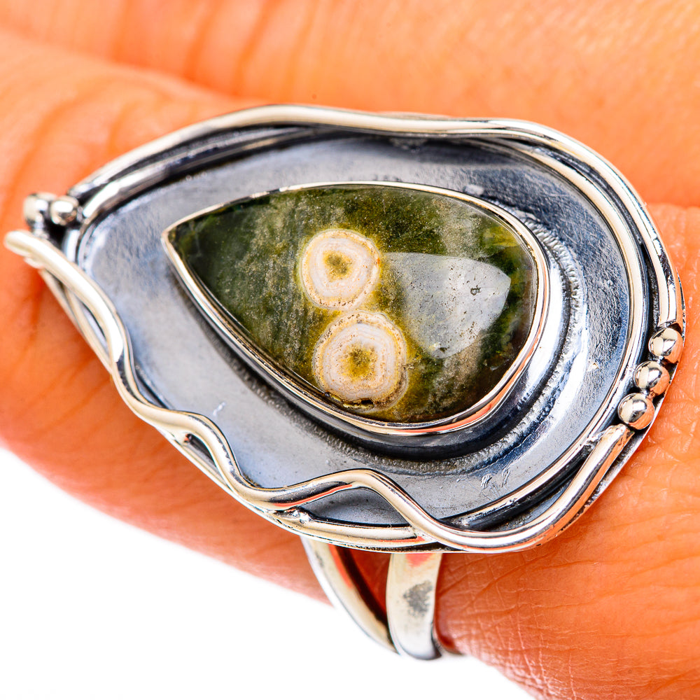 Ocean Jasper Rings handcrafted by Ana Silver Co - RING104618