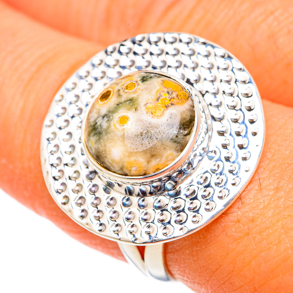 Ocean Jasper Rings handcrafted by Ana Silver Co - RING104633