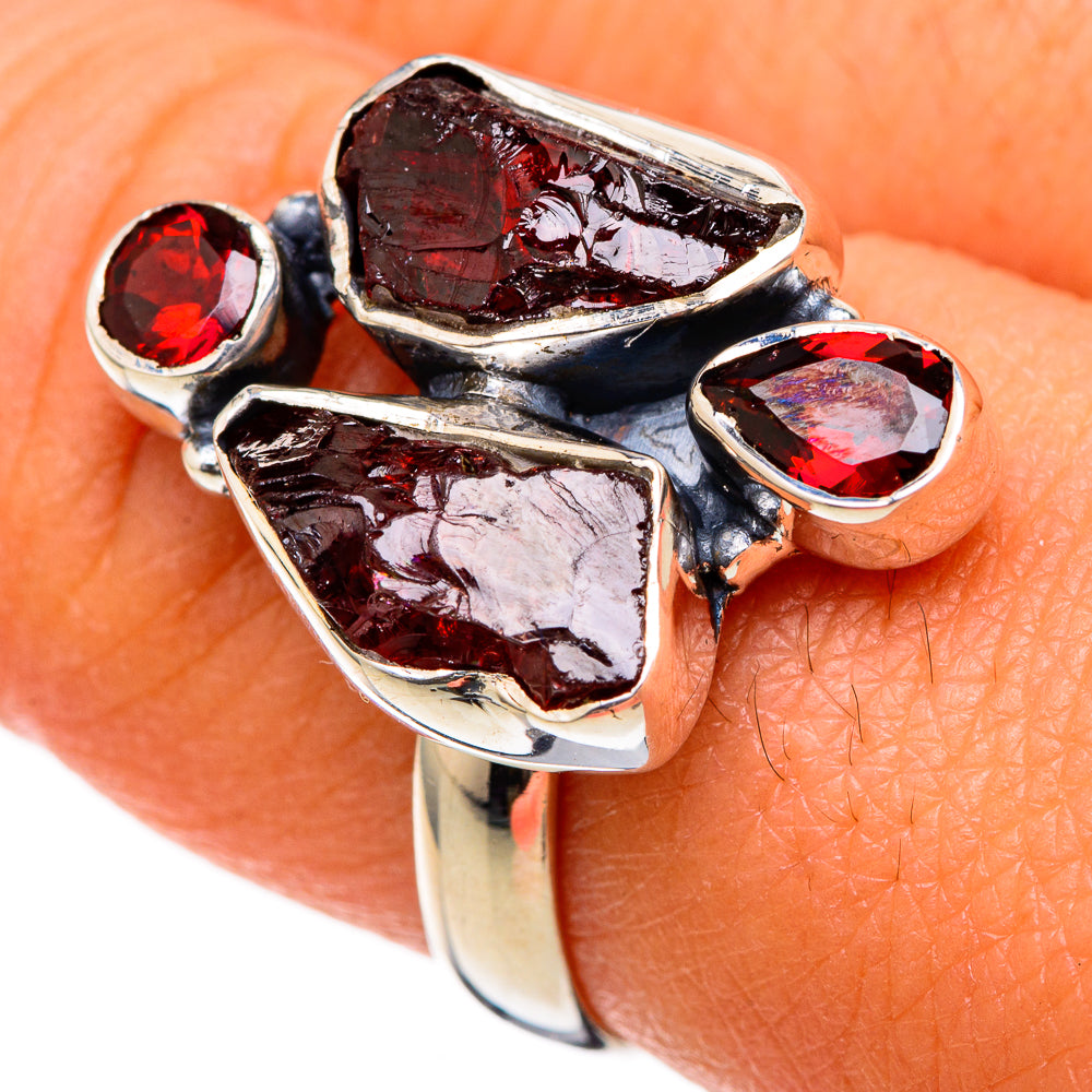 Garnet Rings handcrafted by Ana Silver Co - RING104644