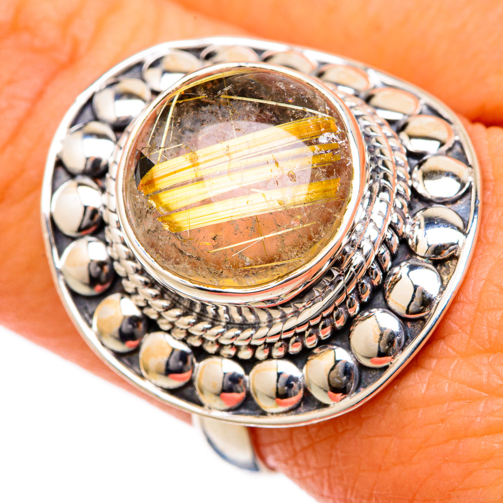 Rutilated Quartz Rings handcrafted by Ana Silver Co - RING104648