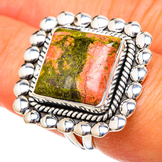 Unakite Rings handcrafted by Ana Silver Co - RING104662