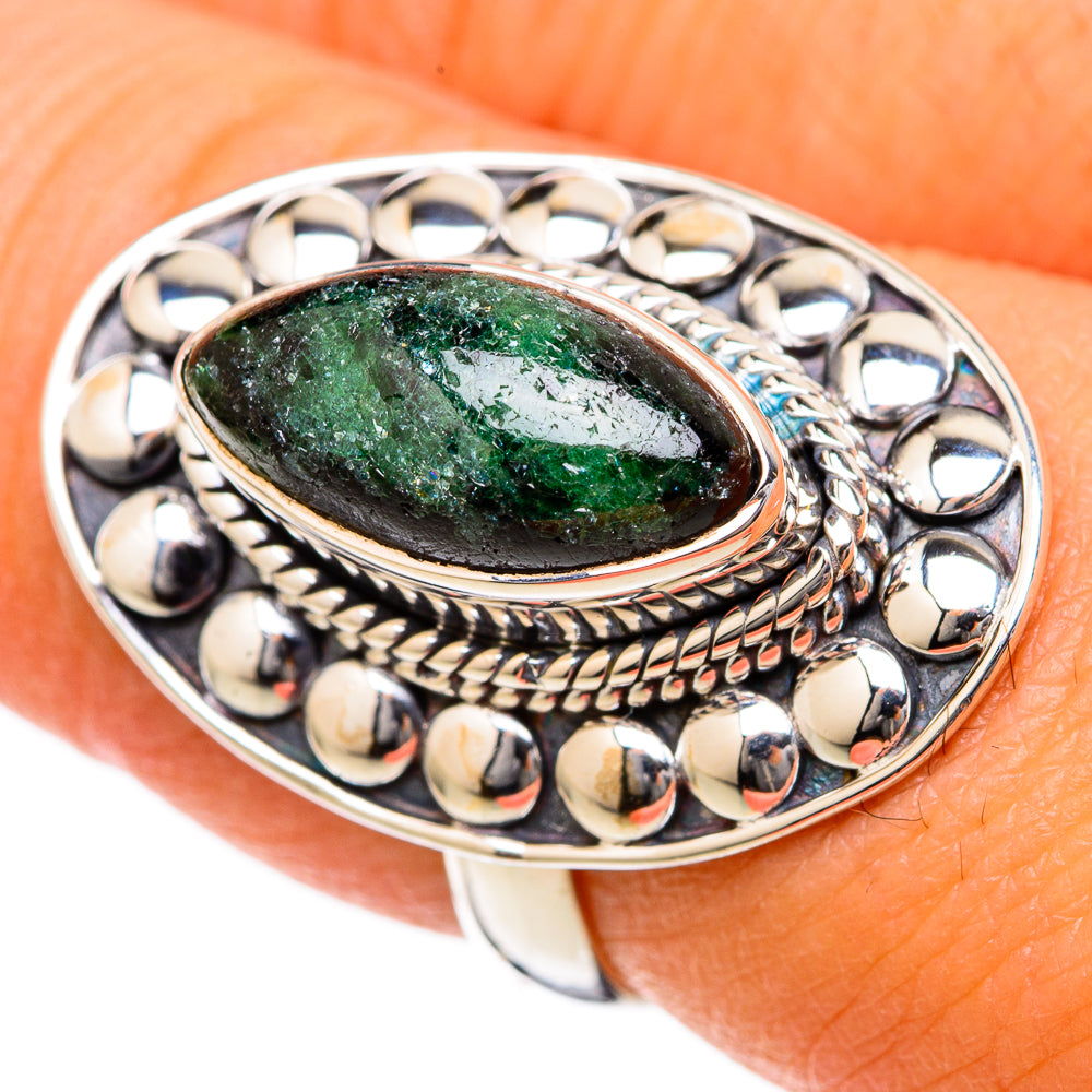 Ruby Zoisite Rings handcrafted by Ana Silver Co - RING104664