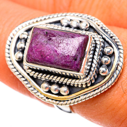 Ruby Fuchsite Rings handcrafted by Ana Silver Co - RING104669