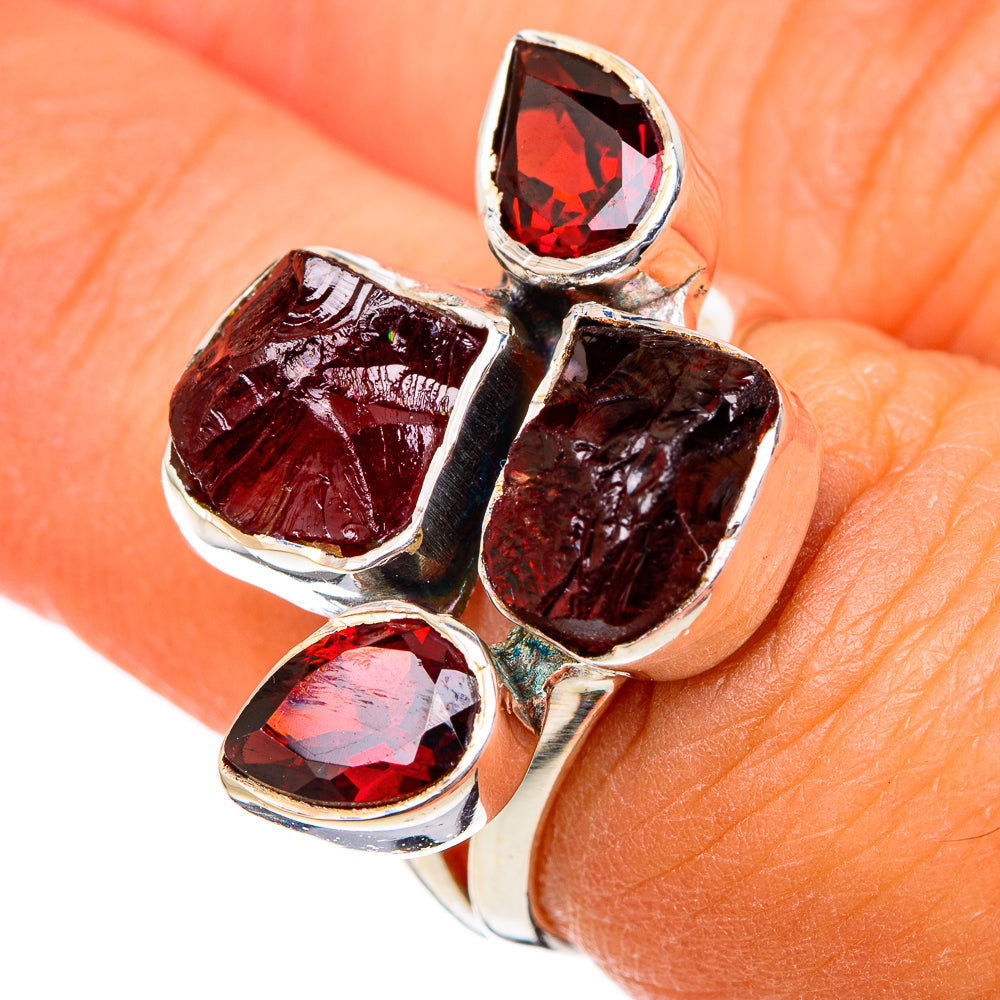 Garnet Rings handcrafted by Ana Silver Co - RING104672