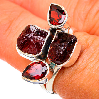 Garnet Rings handcrafted by Ana Silver Co - RING104672
