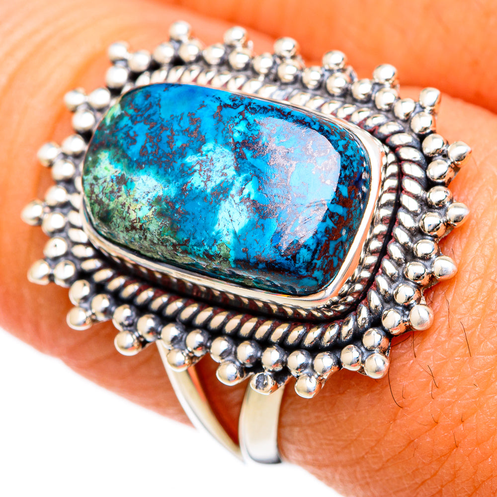 Tibetan Turquoise Rings handcrafted by Ana Silver Co - RING104684