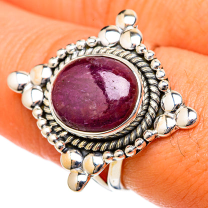 Ruby Fuchsite Rings handcrafted by Ana Silver Co - RING104699