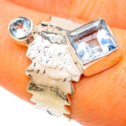 Blue Topaz Rings handcrafted by Ana Silver Co - RING104720