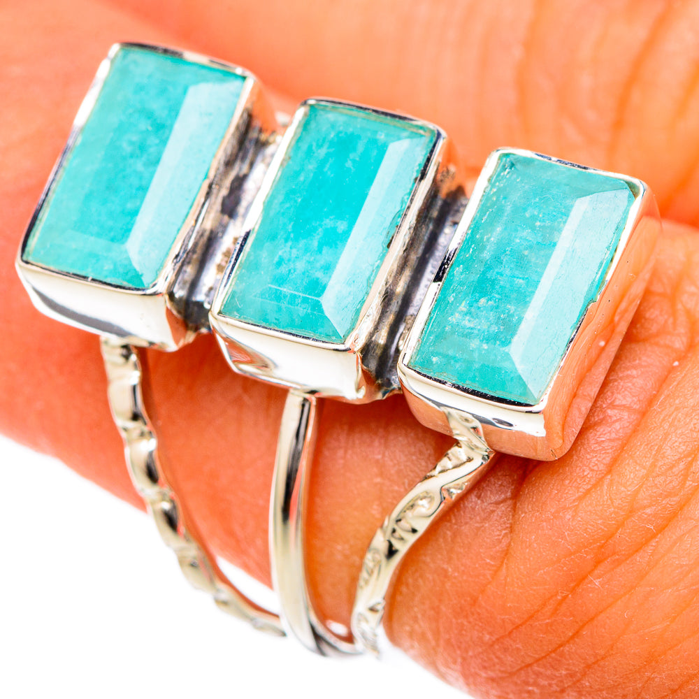 Amazonite Rings handcrafted by Ana Silver Co - RING104723