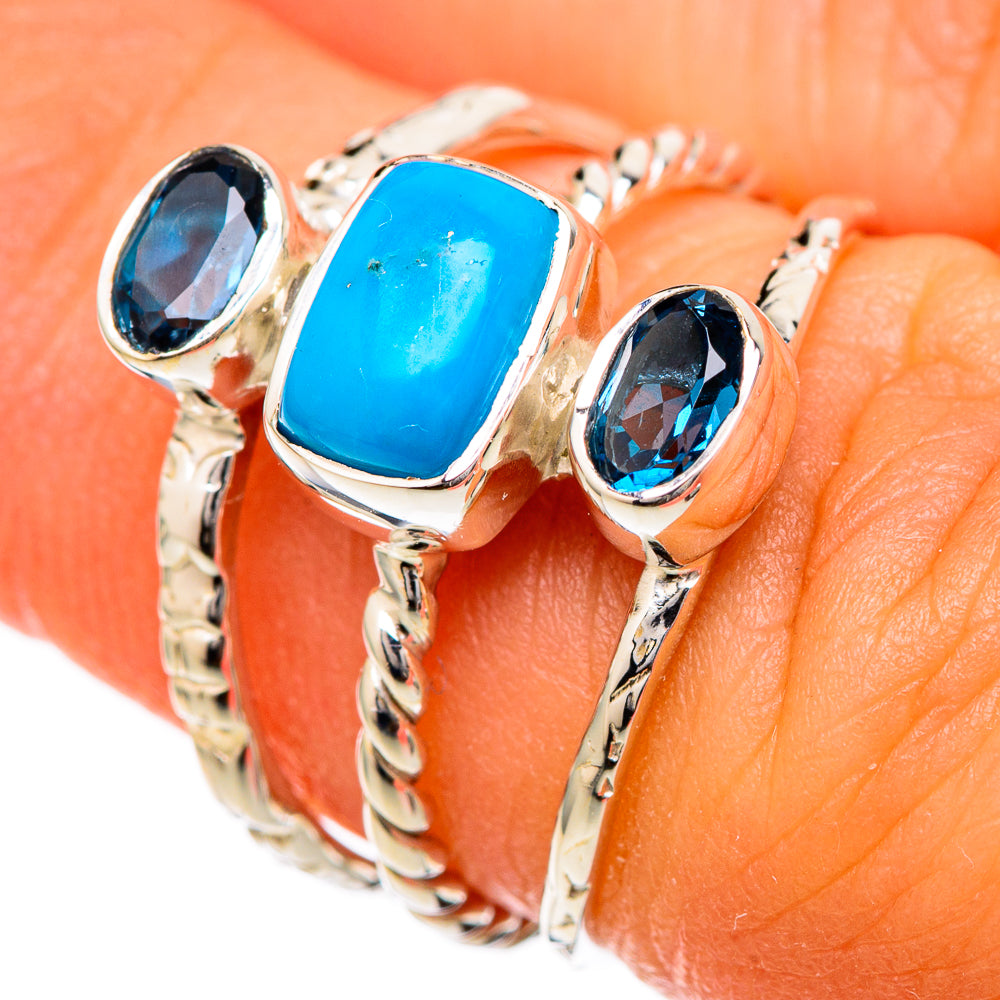 Chrysocolla Rings handcrafted by Ana Silver Co - RING104724