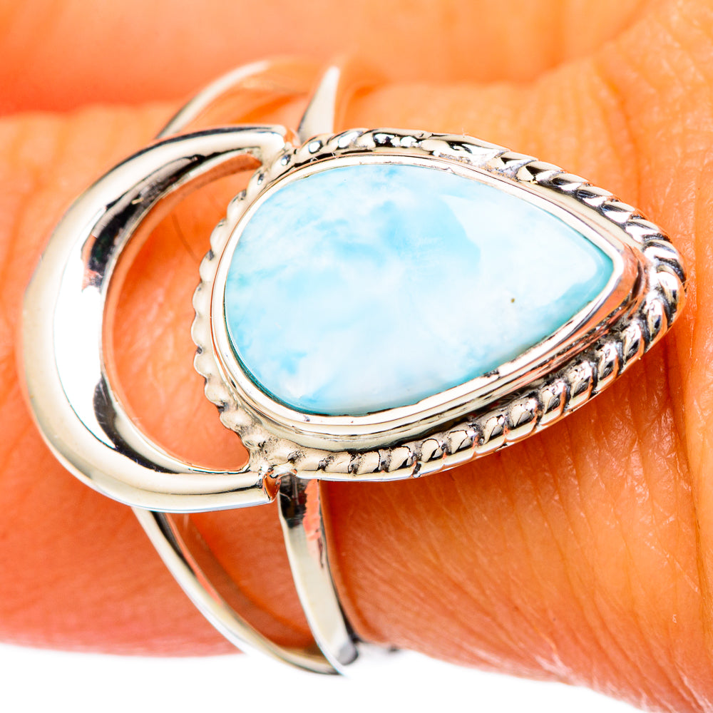 Larimar Rings handcrafted by Ana Silver Co - RING104726