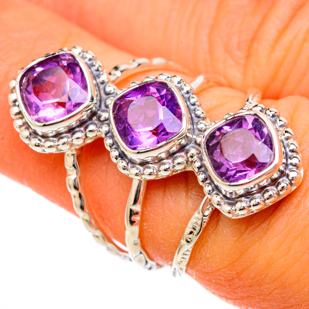 Amethyst Rings handcrafted by Ana Silver Co - RING104741