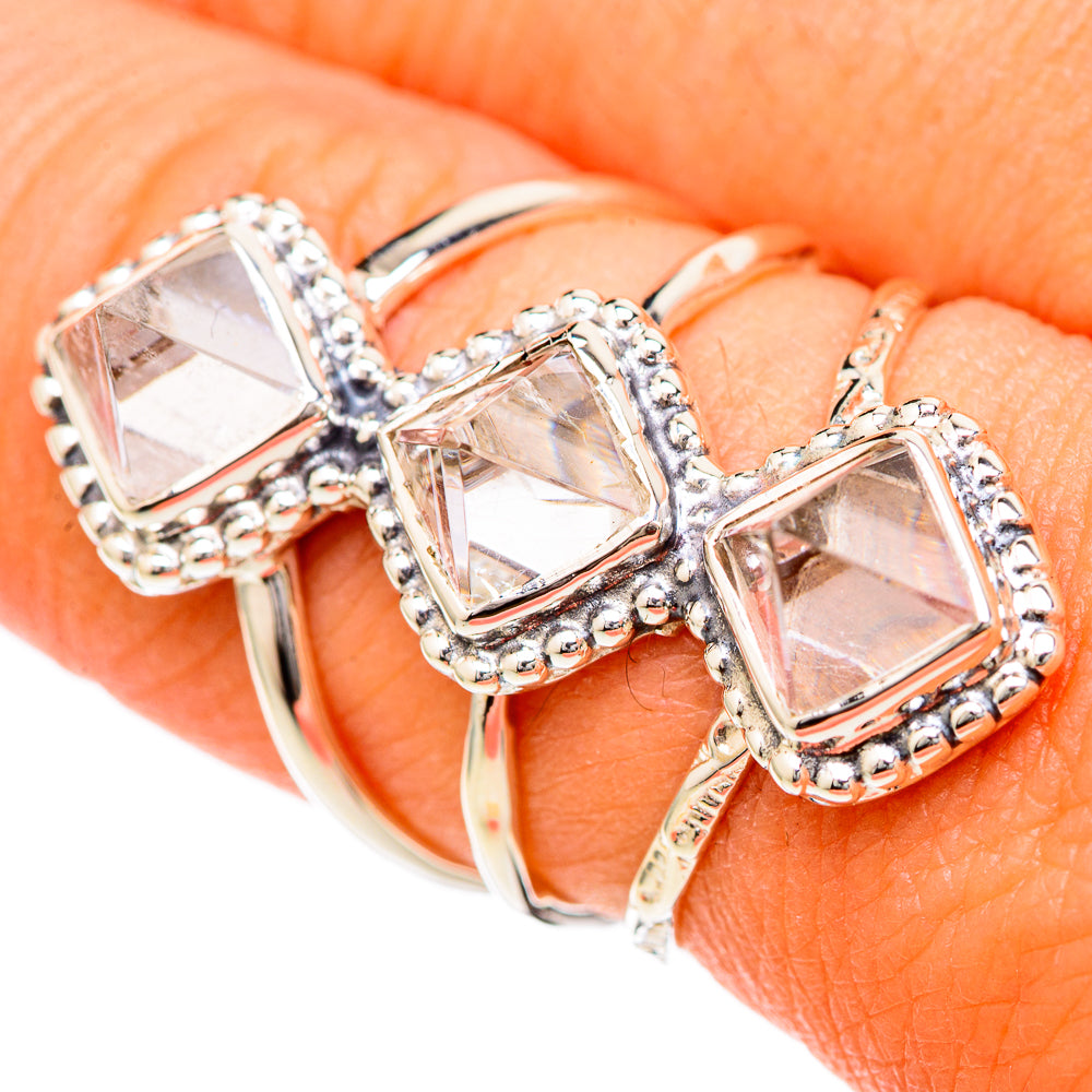 White Quartz Rings handcrafted by Ana Silver Co - RING104749