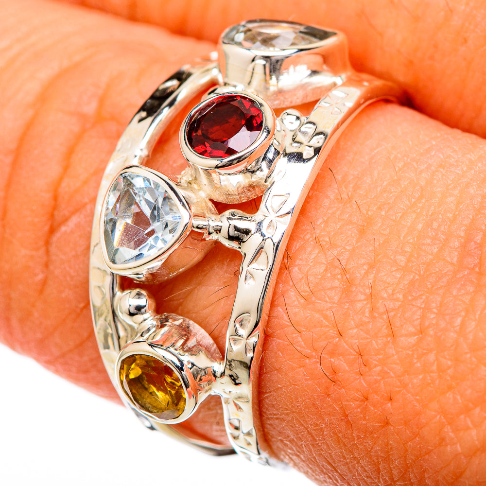 Garnet Rings handcrafted by Ana Silver Co - RING104752