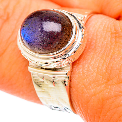 Labradorite Rings handcrafted by Ana Silver Co - RING104755