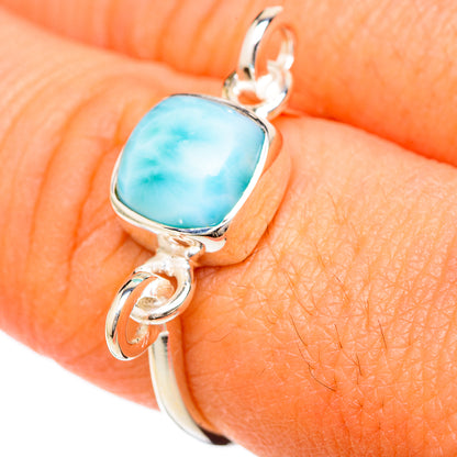 Larimar Rings handcrafted by Ana Silver Co - RING104756