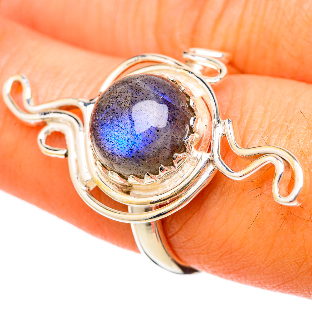 Labradorite Rings handcrafted by Ana Silver Co - RING104760