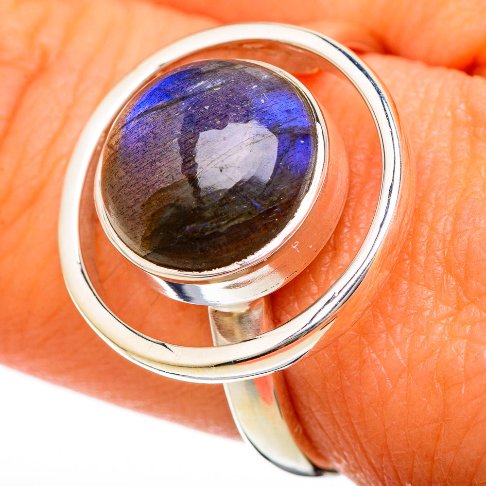 Labradorite Rings handcrafted by Ana Silver Co - RING104761