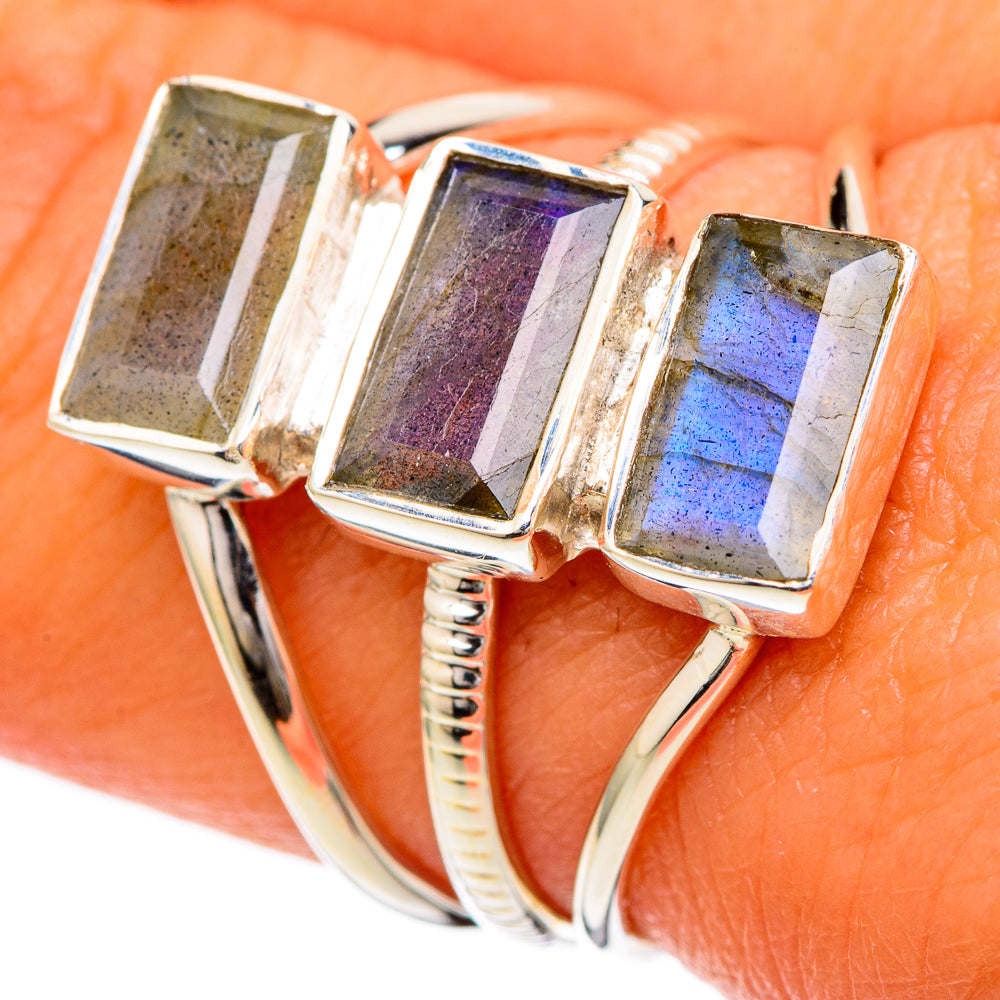 Labradorite Rings handcrafted by Ana Silver Co - RING104763