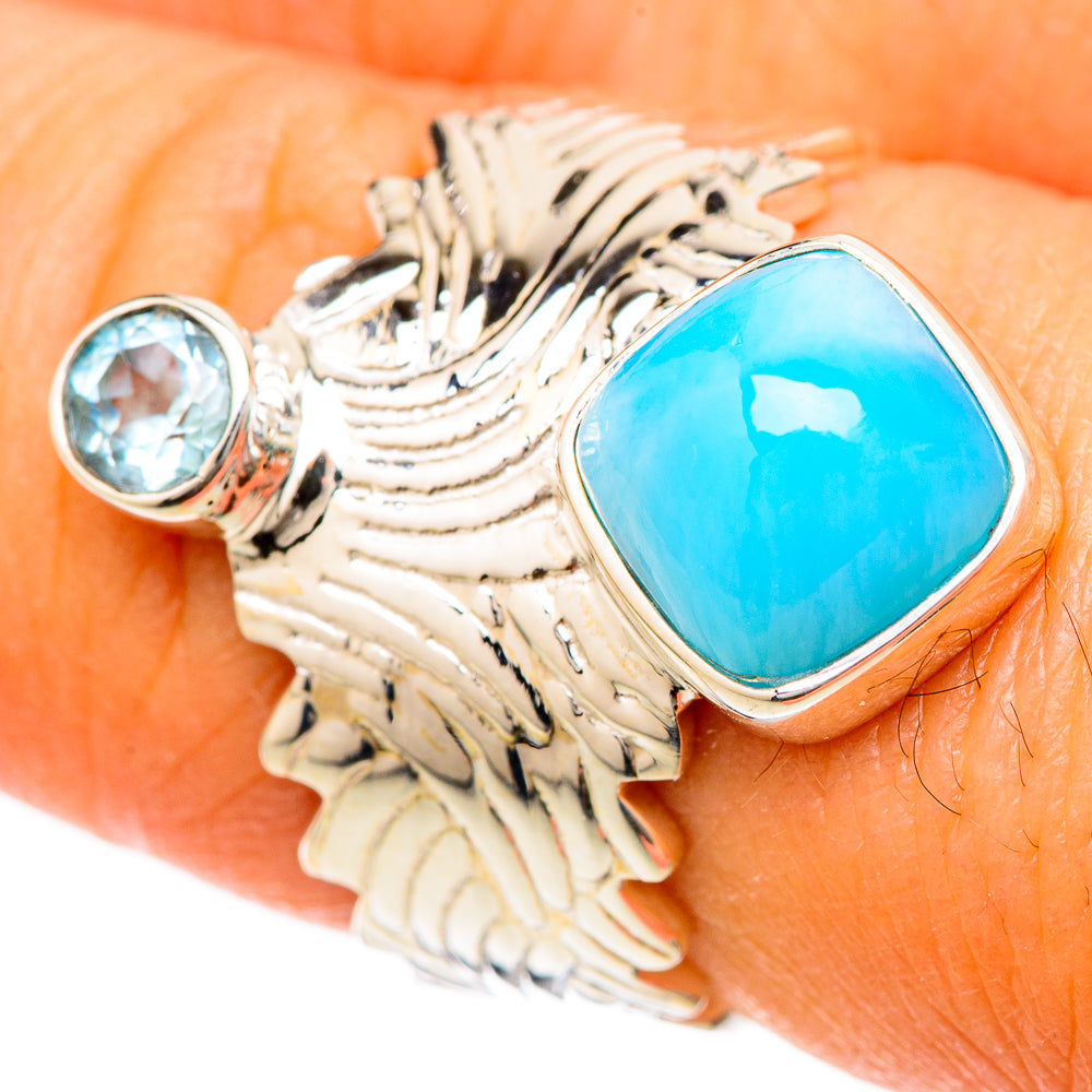 Larimar Rings handcrafted by Ana Silver Co - RING104764