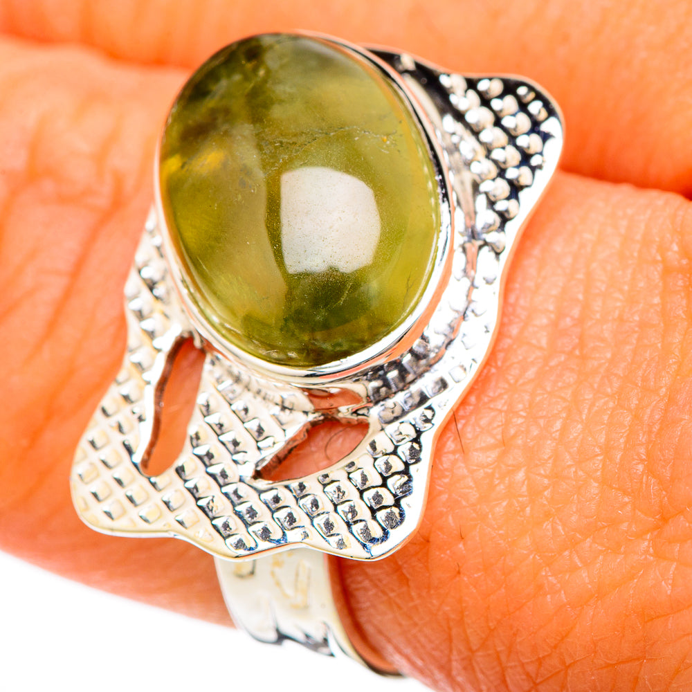 Prehnite Rings handcrafted by Ana Silver Co - RING104769