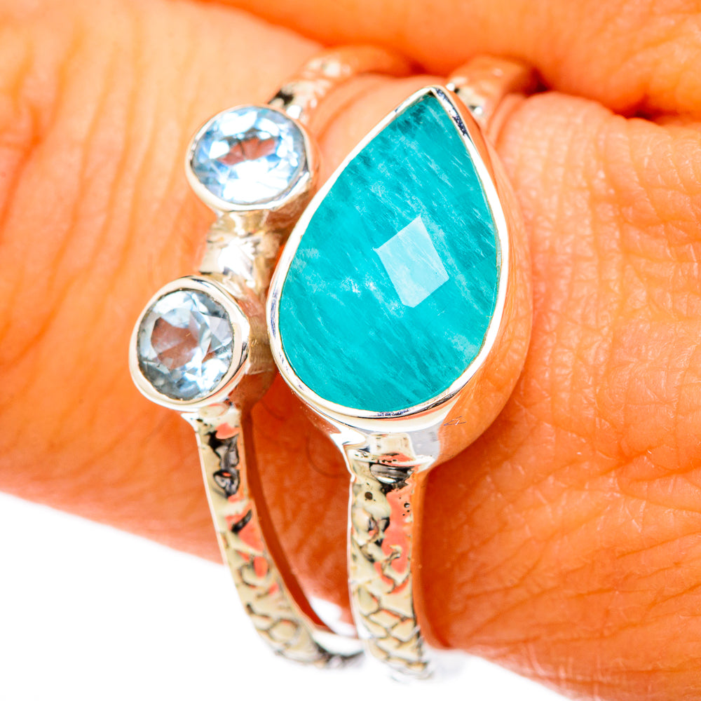 Amazonite Rings handcrafted by Ana Silver Co - RING104770