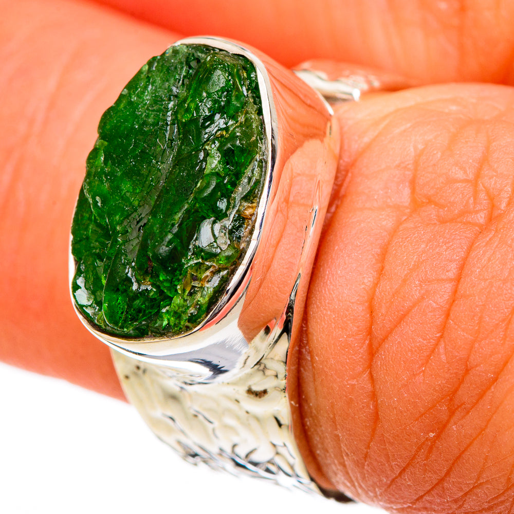 Chrome Diopside Rings handcrafted by Ana Silver Co - RING104772