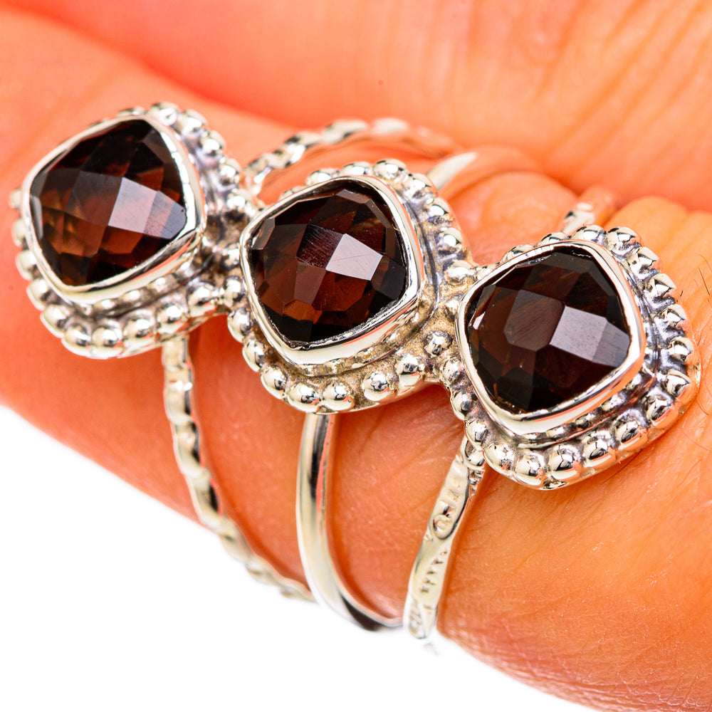 Smoky Quartz Rings handcrafted by Ana Silver Co - RING104773
