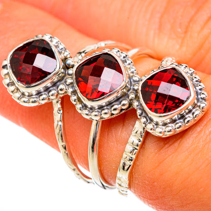 Garnet Rings handcrafted by Ana Silver Co - RING104781