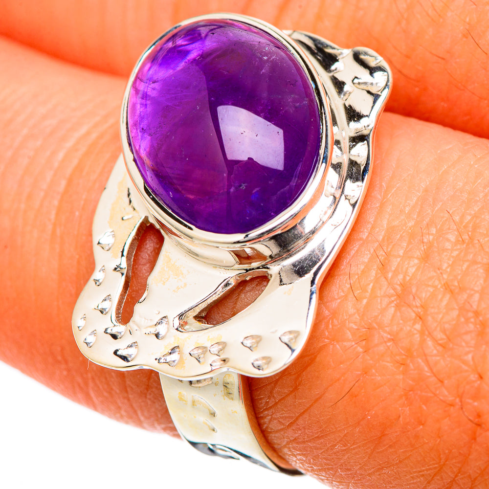 Amethyst Rings handcrafted by Ana Silver Co - RING104786