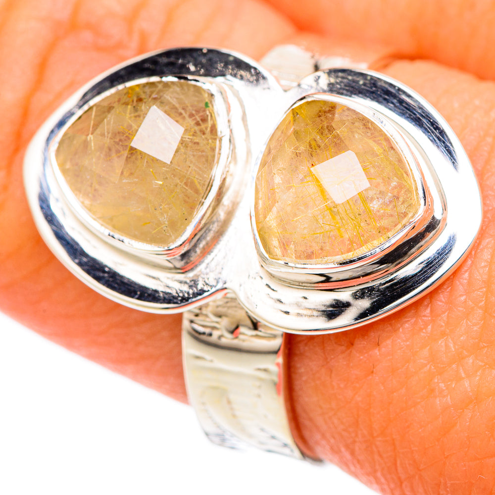 Rutilated Quartz Rings handcrafted by Ana Silver Co - RING104787