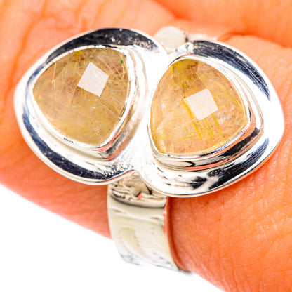 Rutilated Quartz Rings handcrafted by Ana Silver Co - RING104787