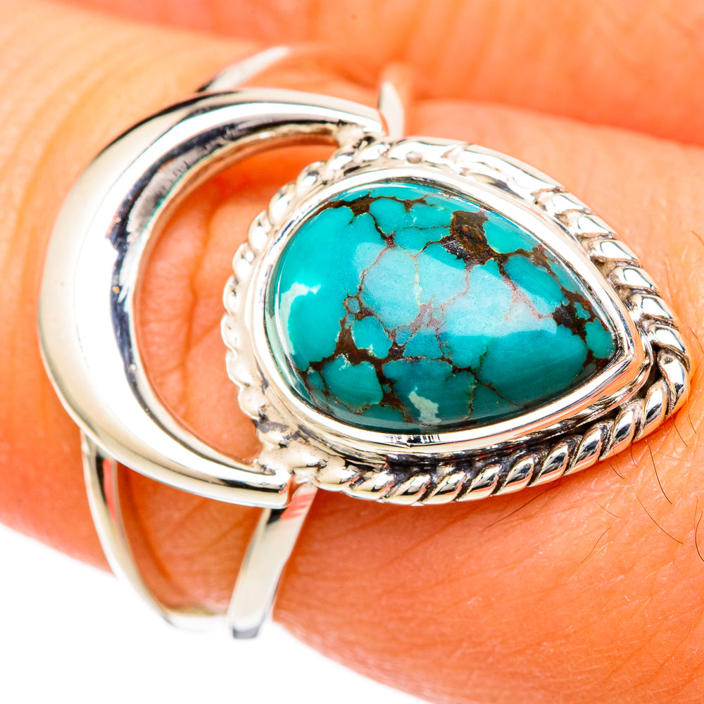 Tibetan Turquoise Rings handcrafted by Ana Silver Co - RING104800