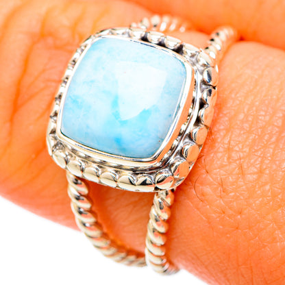 Larimar Rings handcrafted by Ana Silver Co - RING104808
