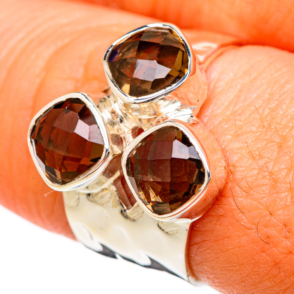 Smoky Quartz Rings handcrafted by Ana Silver Co - RING104814