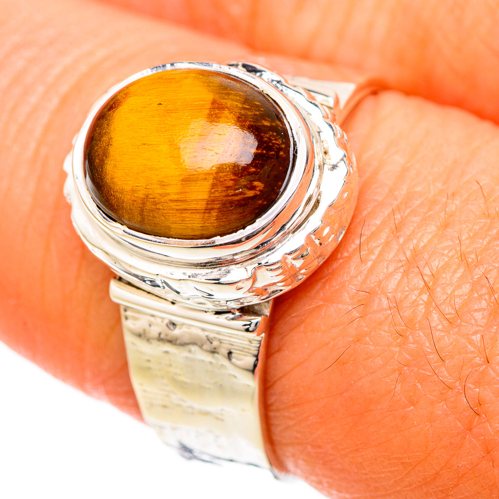 Tiger Eye Rings handcrafted by Ana Silver Co - RING104815