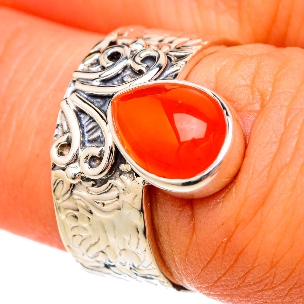 Carnelian Rings handcrafted by Ana Silver Co - RING104817